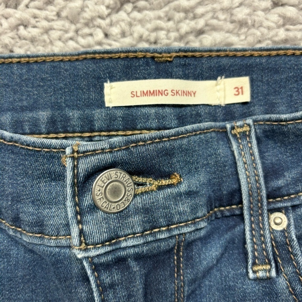 LEVIS Jeans Womens 31 Slimming Skinny Medium Wash Casual Classic Denim Basic